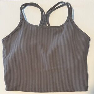Size M Born Primitive Charcoal crop top/bra